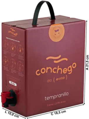 Conchego Tempranillo Bag in Box 3L 2022 | Vinho na Caixa