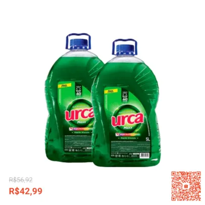 Confira Kit 2 Lava Roupas Urca 5l Verde com 24% de desconto! Somente R$42,99. Encontre na Shopee ago