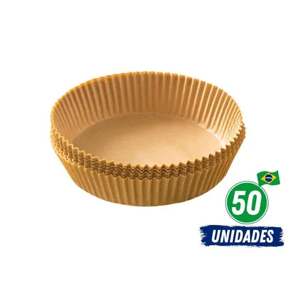 Kit 50 Unds Forro Papel Fryer Antiaderente Descartável