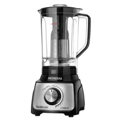 [APP/ AME R$79] Liquidificador Mondial Turbo Inox L-1100 bi 1100W 