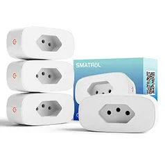 Tomada Inteligente Smart Plug Wi-Fi 16A, 4PCS Tomada Smart Brasileiro, Plugue Inteligente Tomadas Wi