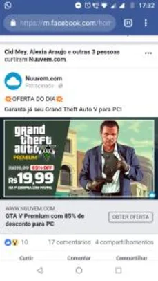 [Nuuvem] GTA V + DLC criminal Enterprise starter pack R$20