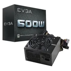 Fonte EVGA 600 W1 600W, 80 Plus White, PFC Ativo, 100-W1-0600-K1