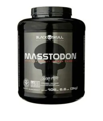 Masstodon - 3000G Morango Black Skull | R$ 67