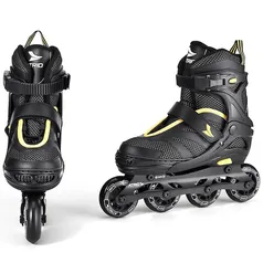 Patins Ajustável Atrio Inline ES306/ES307 - Preto/Dourado