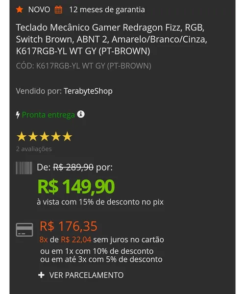 Imagem na descrição da promoção