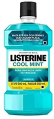 [Prime+Recorrência] Enxaguatório Bucal Cool Mint, Listerine, L 500Ml P 350mL | R$9