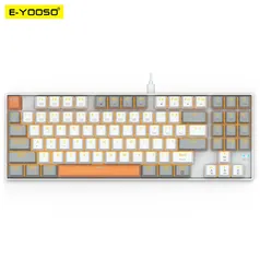 E-YOOSO Z13 Interruptor 89 Chaves Com Fio USB Teclado