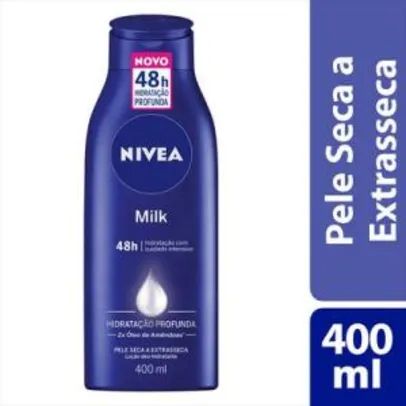 Loção Nivea Body Milk Extra Seca 400ml - Retira grátis