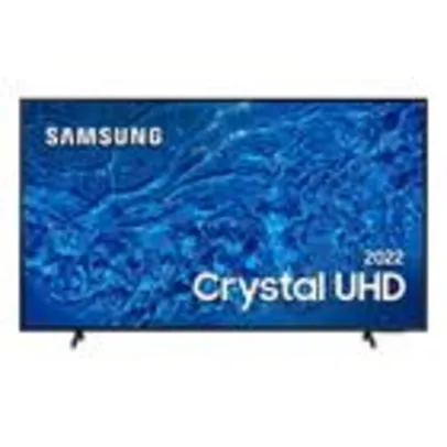 Smart TV Samsung 75 Polegadas Crystal UHD 4K, 3 HDMI, 2 USB, Wi-Fi, Bluetooth, Alexa, Google Assistante, Tela Infinita - UN75BU8000GXZD