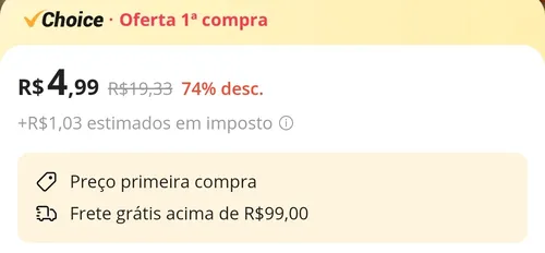 Imagem na descrição da promoção