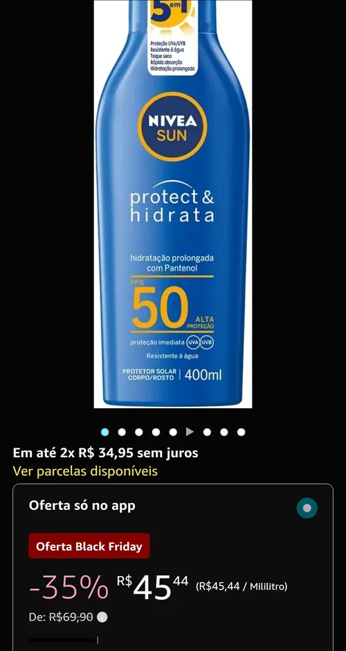 Imagem na descrição da promoção