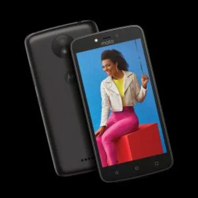 Smartphone Moto C Plus Ouro ou Preto Dtv 5" Dualchip - R$399