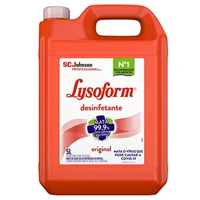 [Rec] Lysoform Original, Desinfetante Líquido, Limpeza Pesada e Eficiente, 5l