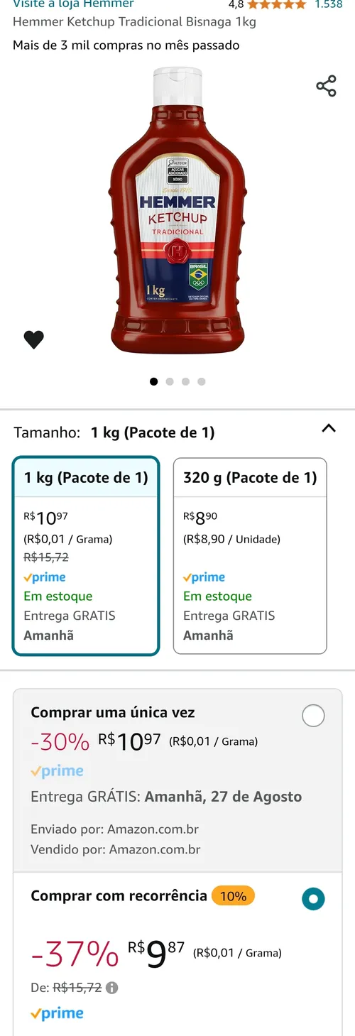 Imagem na descrição da promoção