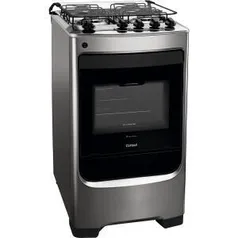 Fogão Piso Consul 4 Bocas CFO4N Inox Bivolt - R$584