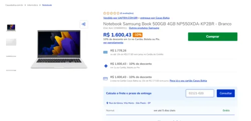 Imagem na descrição da promoção