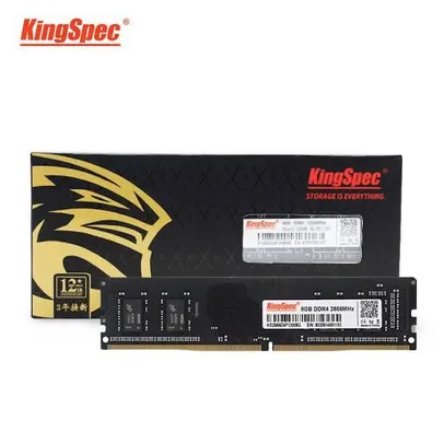 MEMÓRIA RAM DDR4 8GB 2666MHZ KINGSPEC | R$176