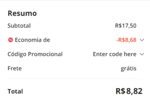 Imagem na descrição da promoção