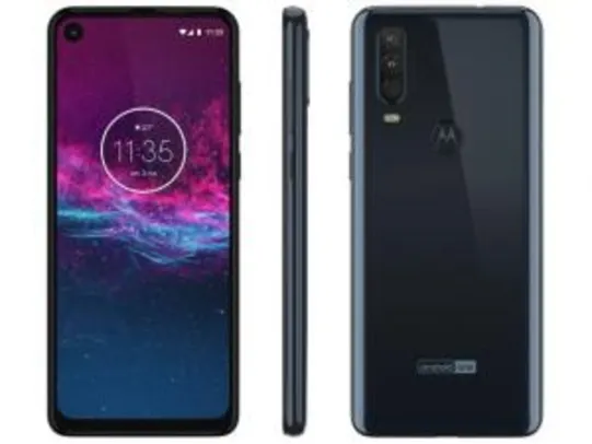 Smartphone Motorola One Action 128GB Aqua Marine - 4G 4GB RAM 6,34” | R$1394