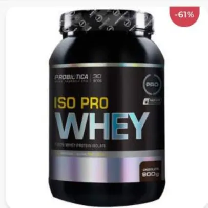 Whey Protein Isolado Probiótica Iso Pro Whey - Chocolate - 900g  R$98