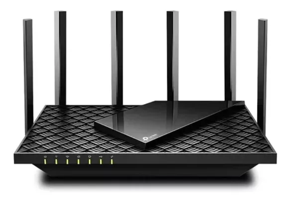 [CC Mercado pago]Roteador Archer Wi-fi Archer Ax72 Gigabit Preto Dual Band Tp-link 110V/220V