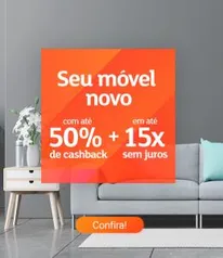 [AME] Móveis com até 50% de Cashback pagando com AME