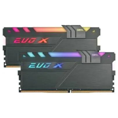 Saindo por R$ 619: Memória DDR4 Geil EVO X II RGB SYNC 16GB (2x8GB) 3200MHz, GAEXSY416GB3200C16ADC | Pelando