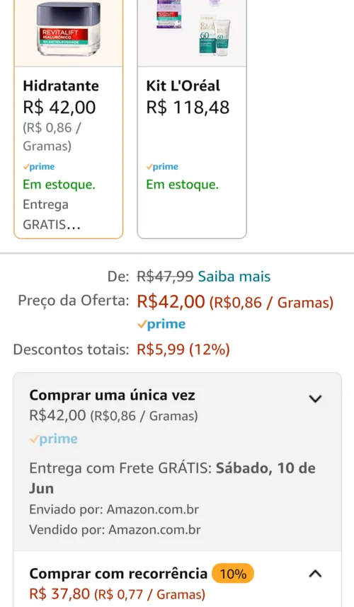 Imagem na descrição da promoção