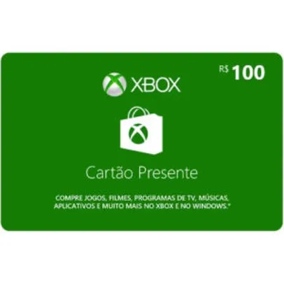 Xbox Gift Card 100 R$ | R$ 90