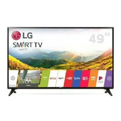 Smart TV LED 49" Full HD LG 49LJ5550 com Painel IPS, Wi-Fi, WebOS 3.5, Time Machine Ready, Magic Zoom, Quick Access, HDMI e USB