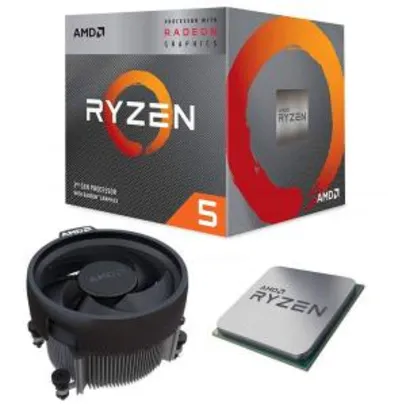 [Ame 663] Processador AMD Ryzen 5 3400G [APP+Cc Americanas] 6MB 3.7GHz Max 4.2GHz AM4 com Placa de Vídeo Radeon RX Vega 11 YD3400C5FHBOX