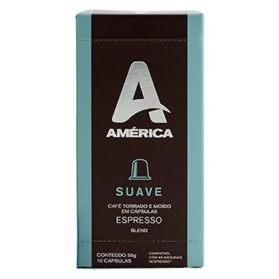 Café em Cápsulas América Suave, Compatível com Nespresso | R$9