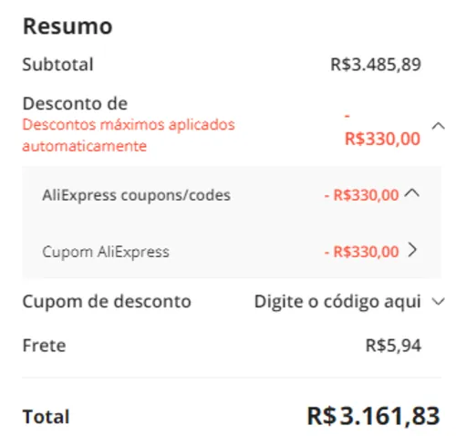 Imagem na descrição da promoção