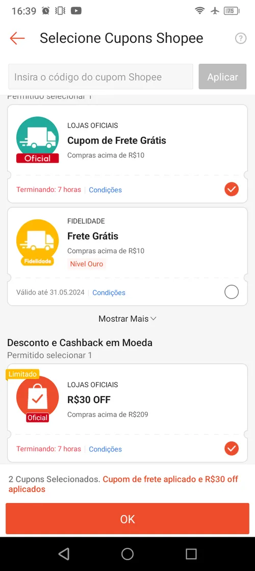 Imagem na descrição da promoção