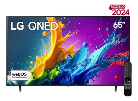 Smart Tv 4k 65 LG Qned 65qned80t Processador 5 Ger7 Ai