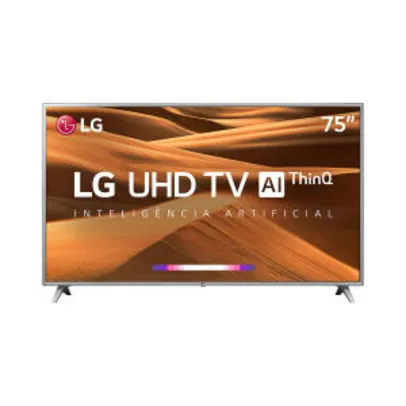 Smart TV LED 75" LG 75UM7510 UHD 4K HDR + Smart Magic | R$5.599
