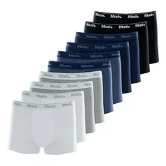 Kit 10 Cuecas Boxer, Mash, Masculino | R$116