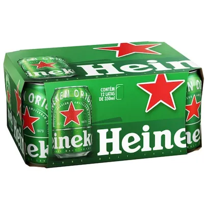 Cerveja Heineken Pilsen 12 Unidades Lata 350ml