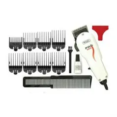 Máquina de Cortar Cabelo Wahl Profissional Basic com 8 Pentes de Corte - R$256