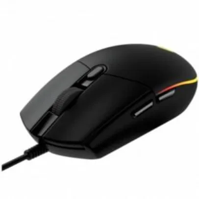 Mouse Gamer Logitech G203 Lightsync RGB Preto [R$ 113 no boleto]