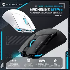 Machenike M7 Pro Gaming Mouse sem fio PAW3395 26000DPI