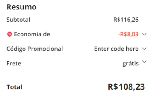 Imagem na descrição da promoção