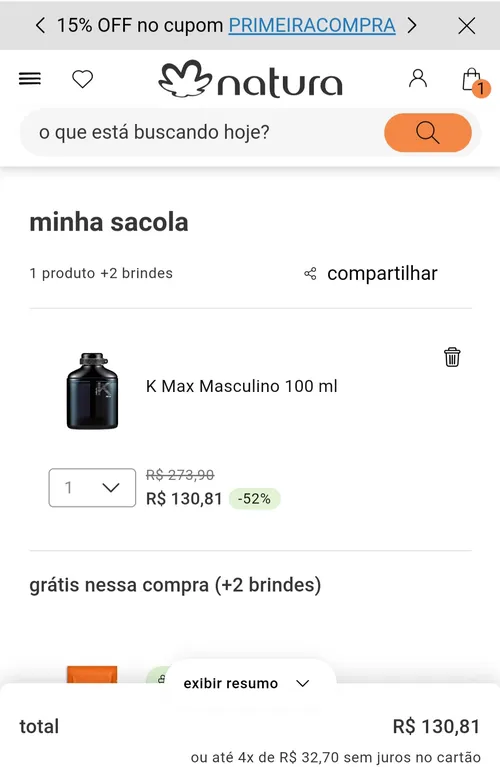 Imagem na descrição da promoção