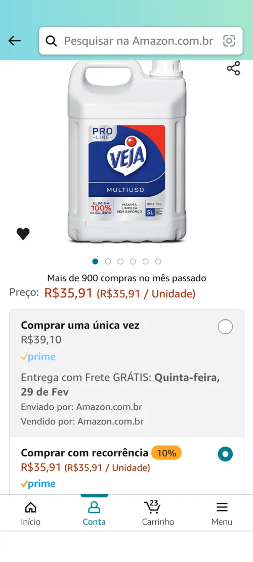 Imagem na descrição da promoção