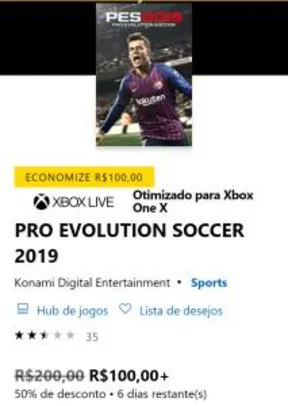 PES2019 para Xbox One/Xbox Live