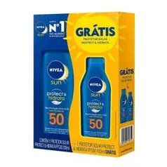 Kit Protetor Solar Corporal Nivea FPS50 200ml + FPS50 100ml | R$21