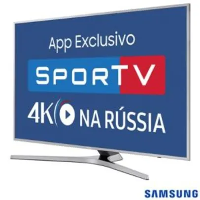 Smart TV 4K Samsung LED 55” com Smart Tizen e Wi-Fi - UN55MU6400GXZD