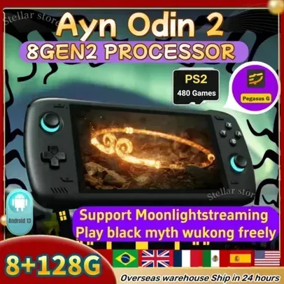 [No Brasil] Ayn-Odin 2 Pro Console de Jogos Portátil Americano