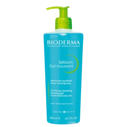 Bioderma Sébium Antioleosidade Pump - Gel de Limpeza Facial 500ml